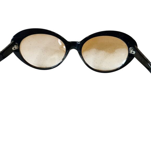 Judith Leiber Vintage Frosted Etched Rhinestone Sunglass FRAMES Rounded Cat Eye - Picture 15 of 15